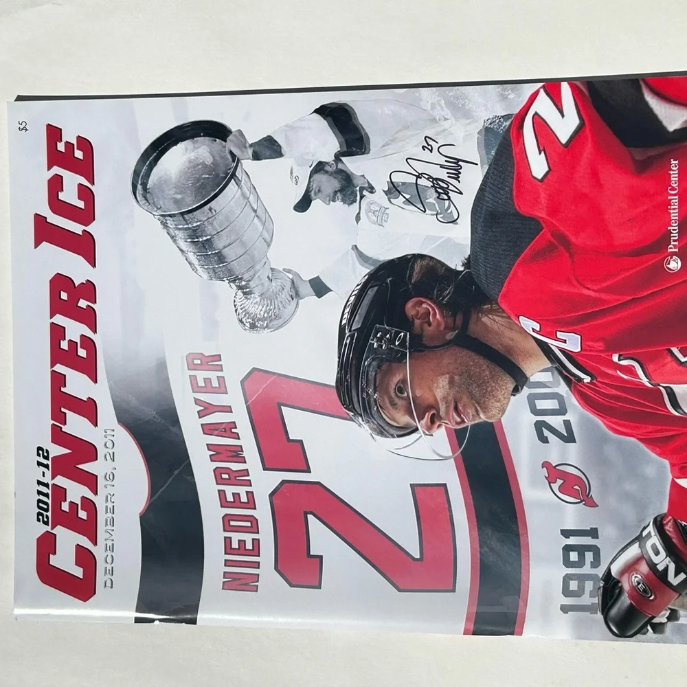 2011 Scott Niedermayer Retirement Night Program New Jersey Devils 12/16/11 NHL